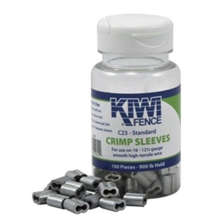 POWERFIELDS Powerfields P- C12-100 Crimp Sleeves; 1-2 -14-16 Gauge - Pack of 100 P- C12-100